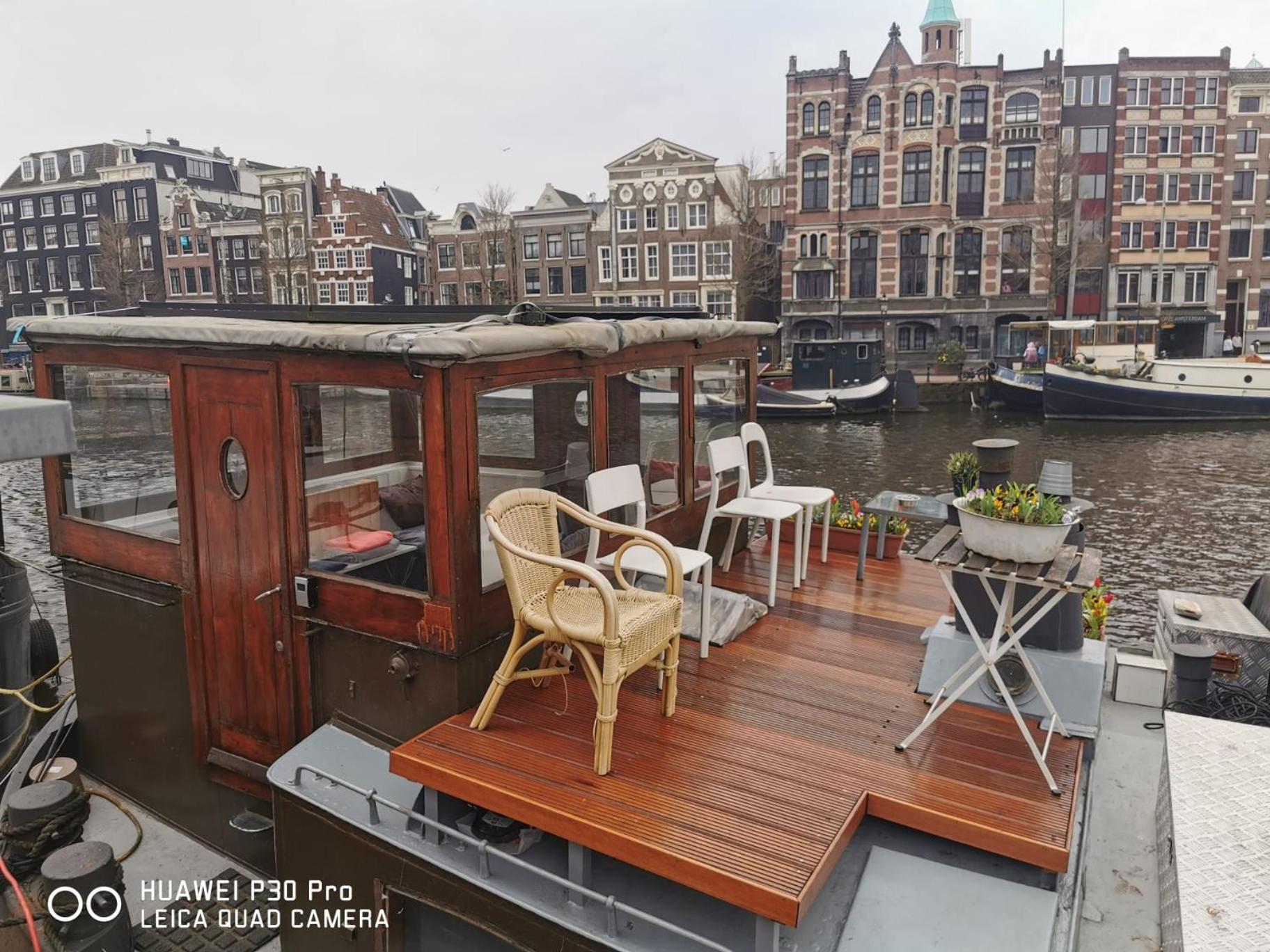 Waterloo Square River Vieuw Houseboat Амстердам Экстерьер фото